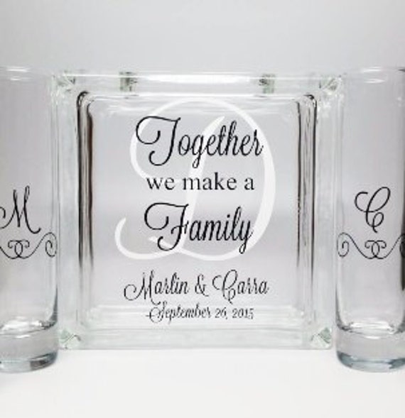 Blended Family Sand Ceremony Set Unity Candle Alternative