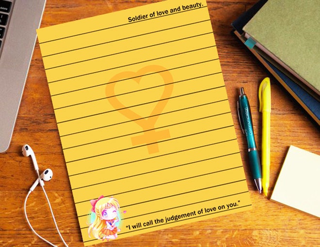 Sailor Venus Stationery / Sailor Moon Stationery / Personal