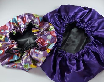 Mummy and Me|Satin Bonnet|Baby|Adult Bonnet|Big Hair|Hats & Caps|Satin|Hair Care|Satin sleep cap|Bonnet pattern|Natural Hair|Superfunkyme
