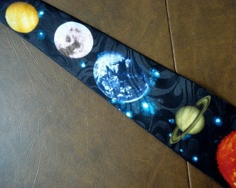 SOLAR SYSTEM Necktie Planets New Men's Tie Science Astronomy Telescope Dad Gift Husband Physics Earth