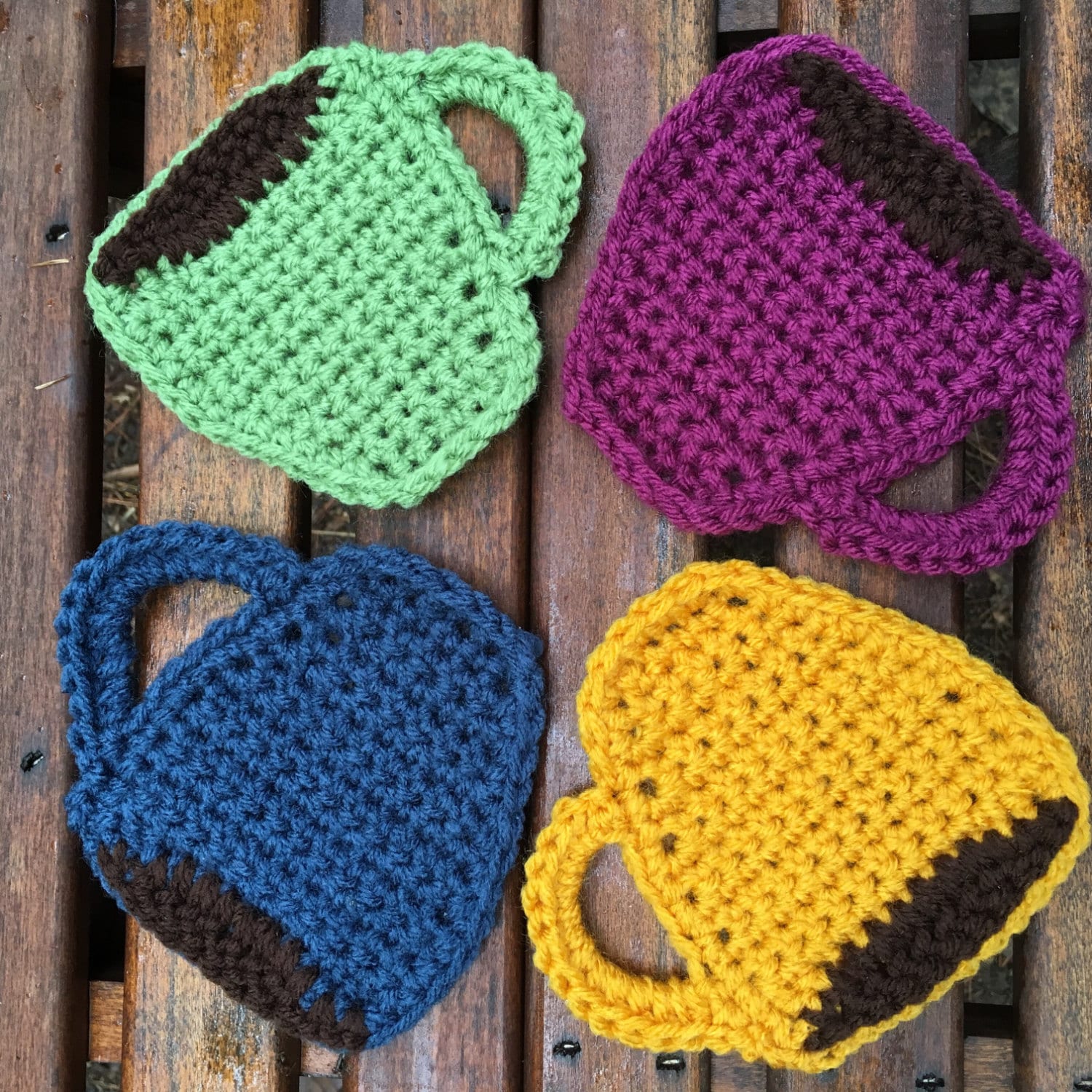 Coffee Cup Coasters Crochet