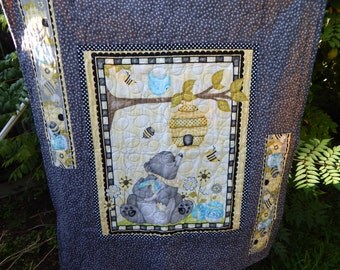 Handmade Bears & Bees Baby Quilt