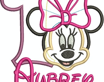 minnie mouse applique design – Etsy