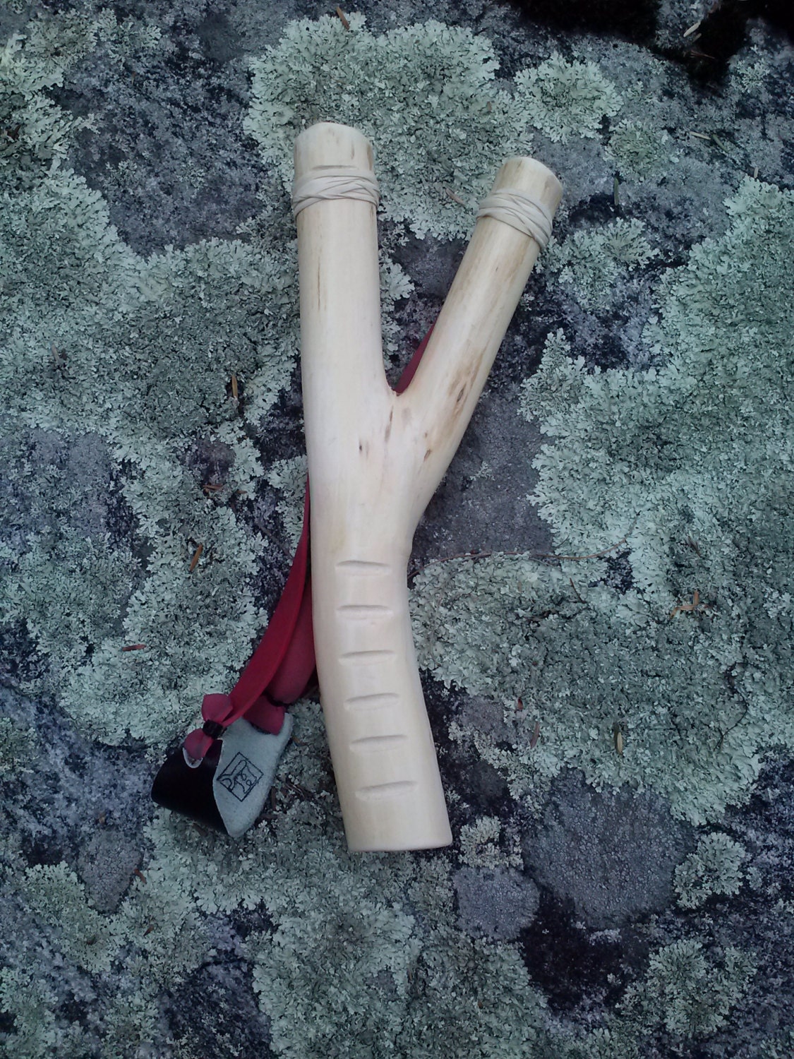 Natural wood Slingshot Beanshooter Catty