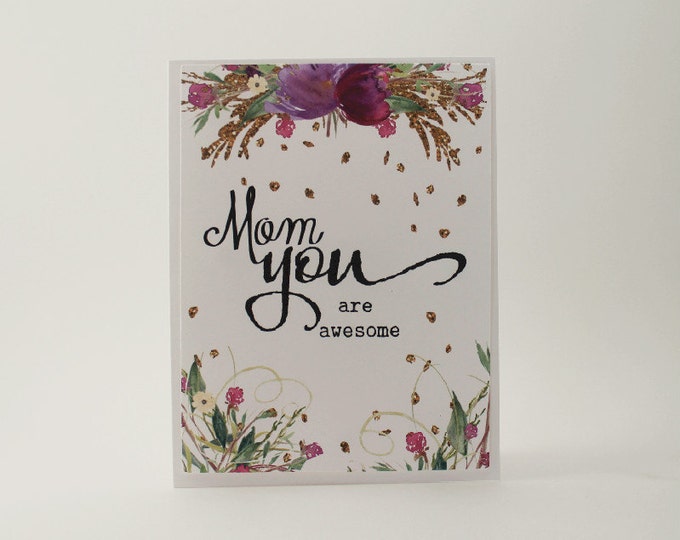 Birthday Cards for Mother / Birthday Cards for Mom with Floral Design
