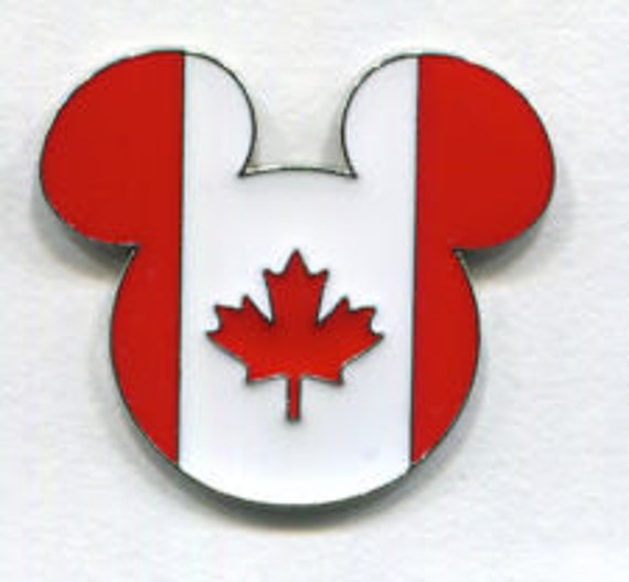Mickey Mouse Icon Canada Flag Pin great to Trade or Make