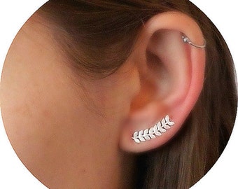Ear cuff earrings, ear climbers, ear cuff, birthday gifts, ear cuffs, ear climber earrings, ear crawlers, climber earrings