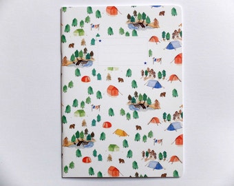 Cahier imprimé Campeur