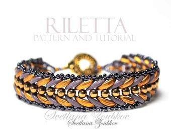 Beaded Bracelet Pattern Crescent Beads Riletta Tutorial