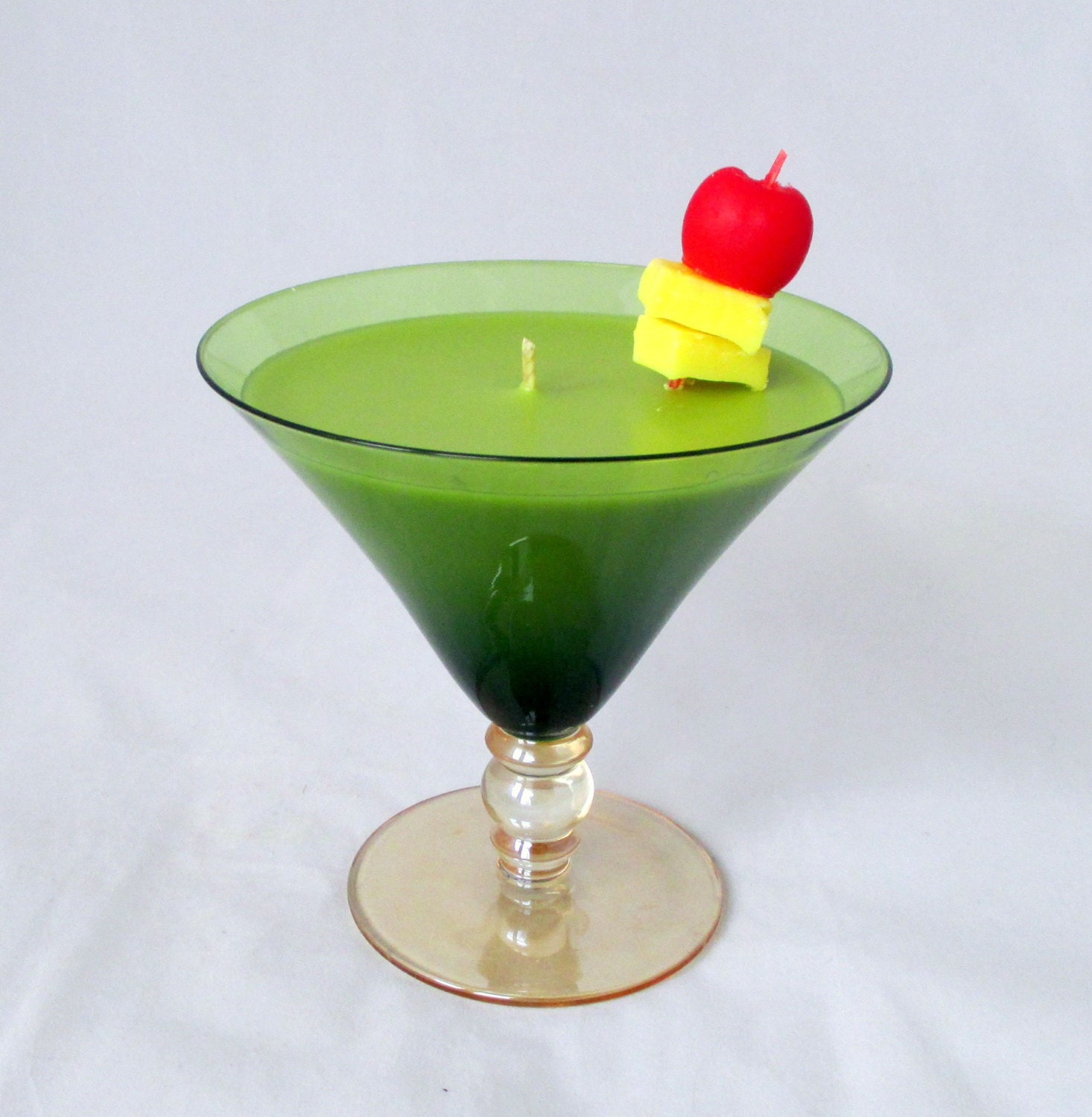 Cocktail candle martini candle drink candle apple candle
