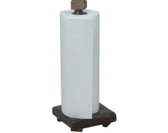 Barnwood Paper Towel Holder for Counter Top
