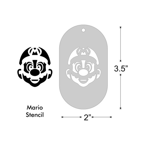 Stencil Mario Medium
