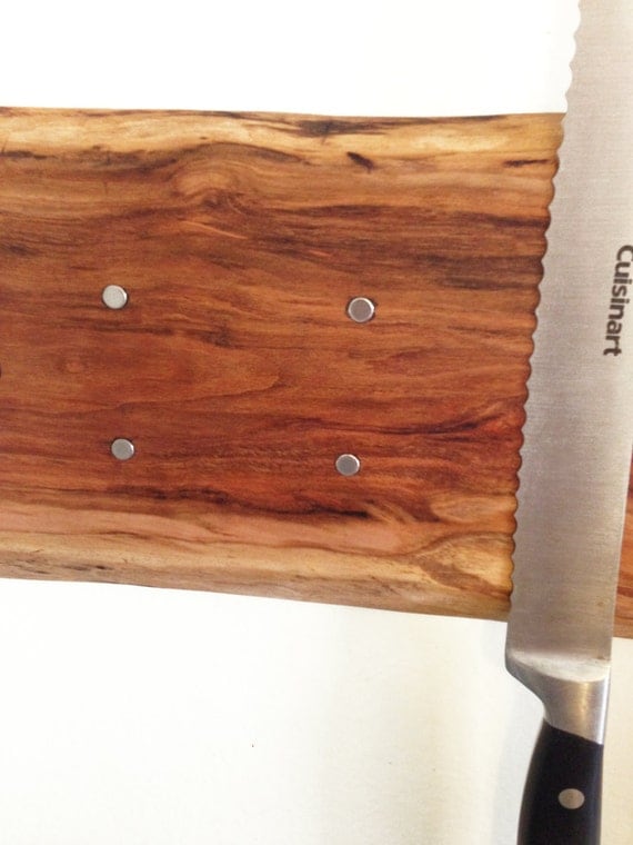 Large Live Edge Knife Rack