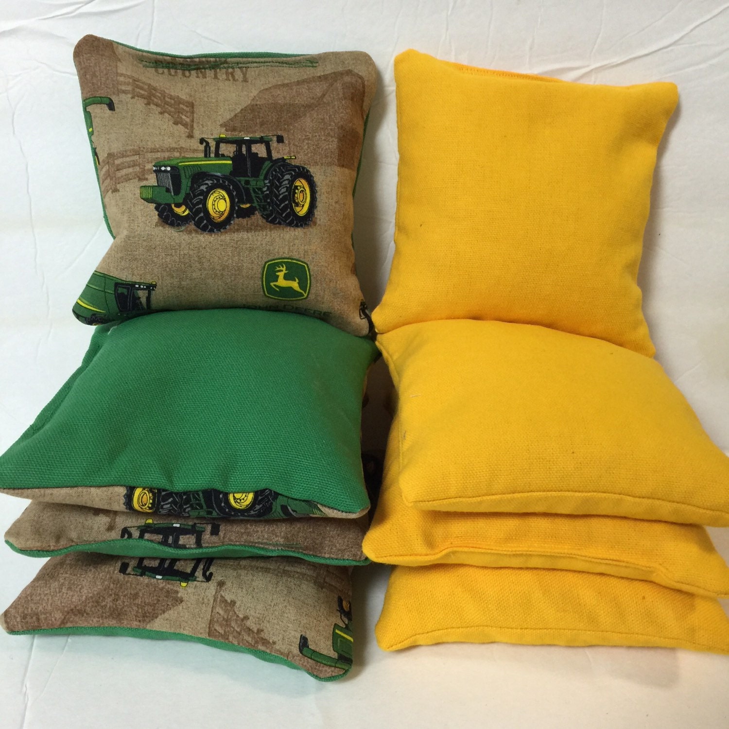 John Deere Cornhole Bags Tractors Corn hole bags Solid yellow