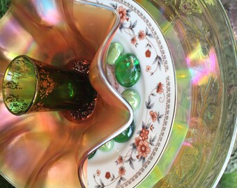 Jacqueline Vintage Glass Garden Flower Art Sun Catcher