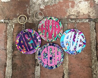 Monogram Keychain-Lilly Pulitzer Monogram Keychain