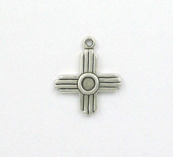 Sterling Silver Zia Sun Symbol Charm
