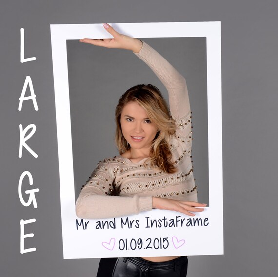 medium personalised photo booth prop frames by