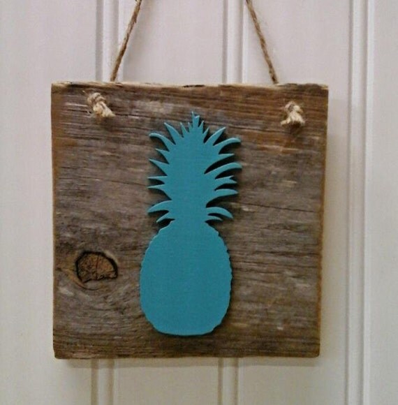 Pineapple Hanger Wooden Pineapple Beach Decor Beach by edisonwood