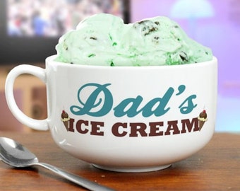 Personalized Ice Cream Bowl, Ice Cream Bowl, Ceramic Bowl