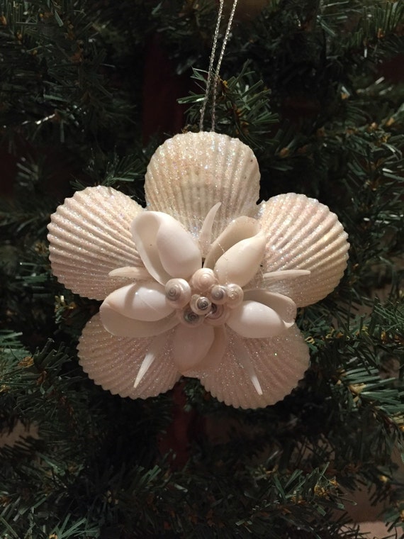 Beautiful Handmade Seashell Flower Ornament