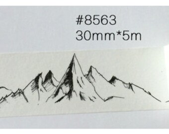 Mountain Washi Tape -- Japanese Washi Tape -Deco tape-- 30mm x5M