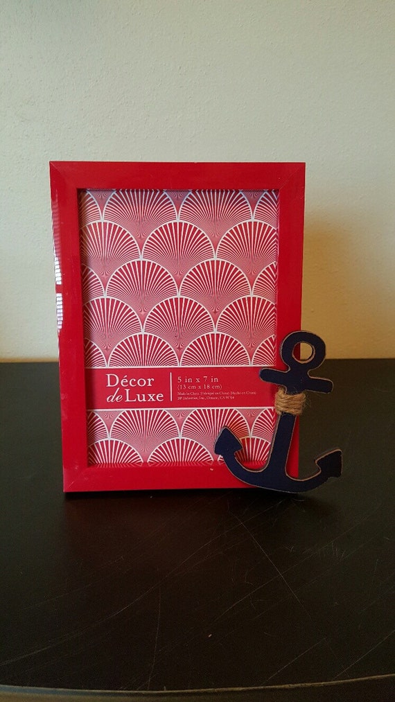 Nautical Anchor picture frame set of 3 by Giftsbyapril on Etsy