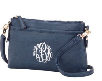 Monogram Crossbody Purse, Monogrammed Purse