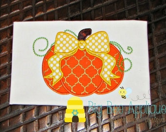 Pumpkin Applique Design Embroidery