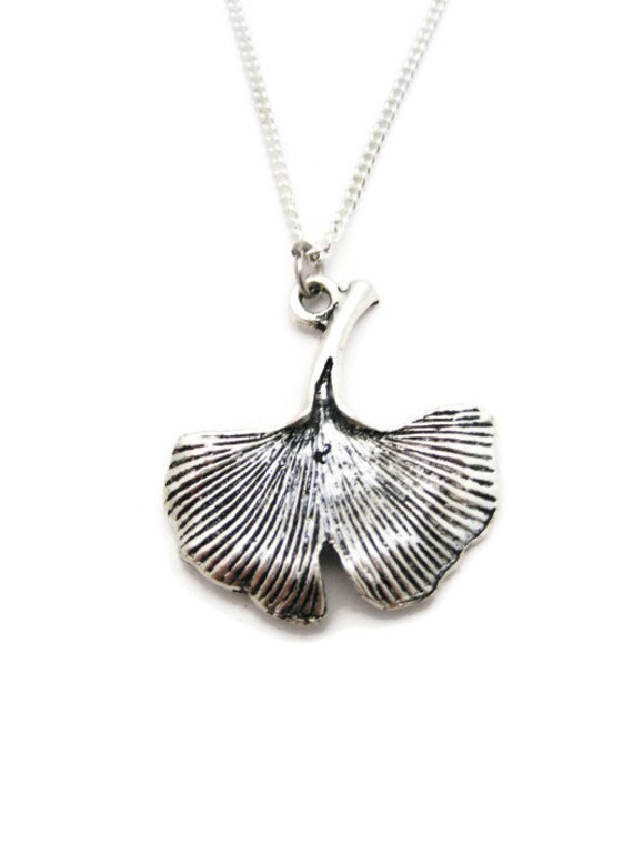 Ginkgo Necklace Ginkgo Jewelry Ginkgo Leaf Necklace Ginkgo