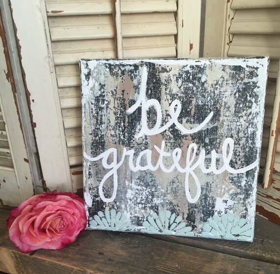 Be Grateful sign home decor by DirtRoadJunkies on Etsy