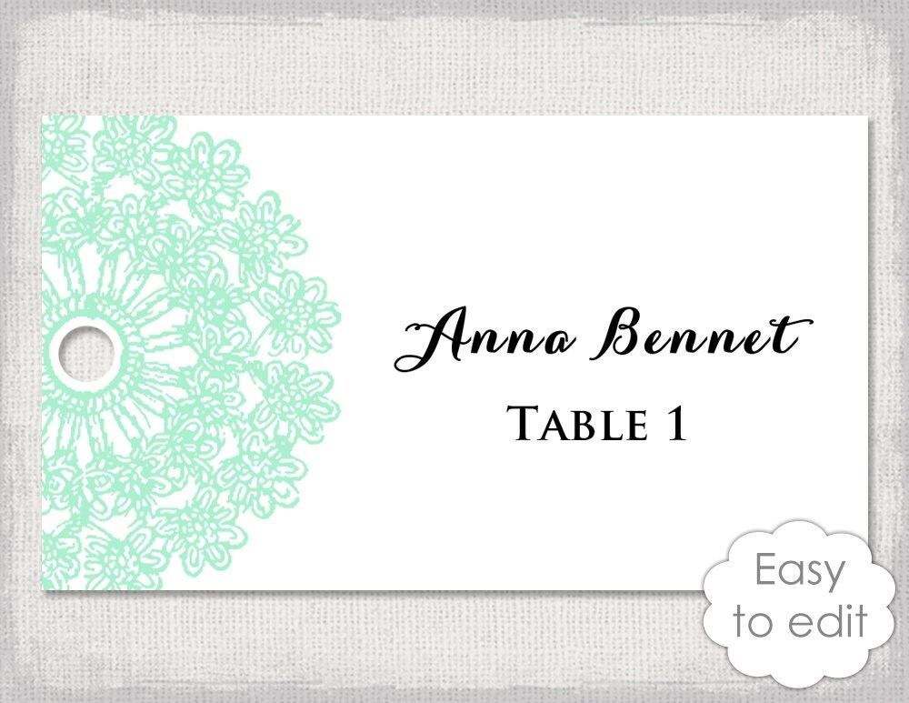 wedding name tag template