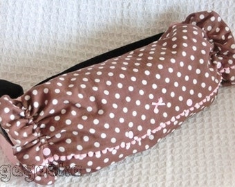 Ergo Handmade carrier cover, Candy reversible_Brown dot_baby wearing bib jacket ergobaby shower gift children flower