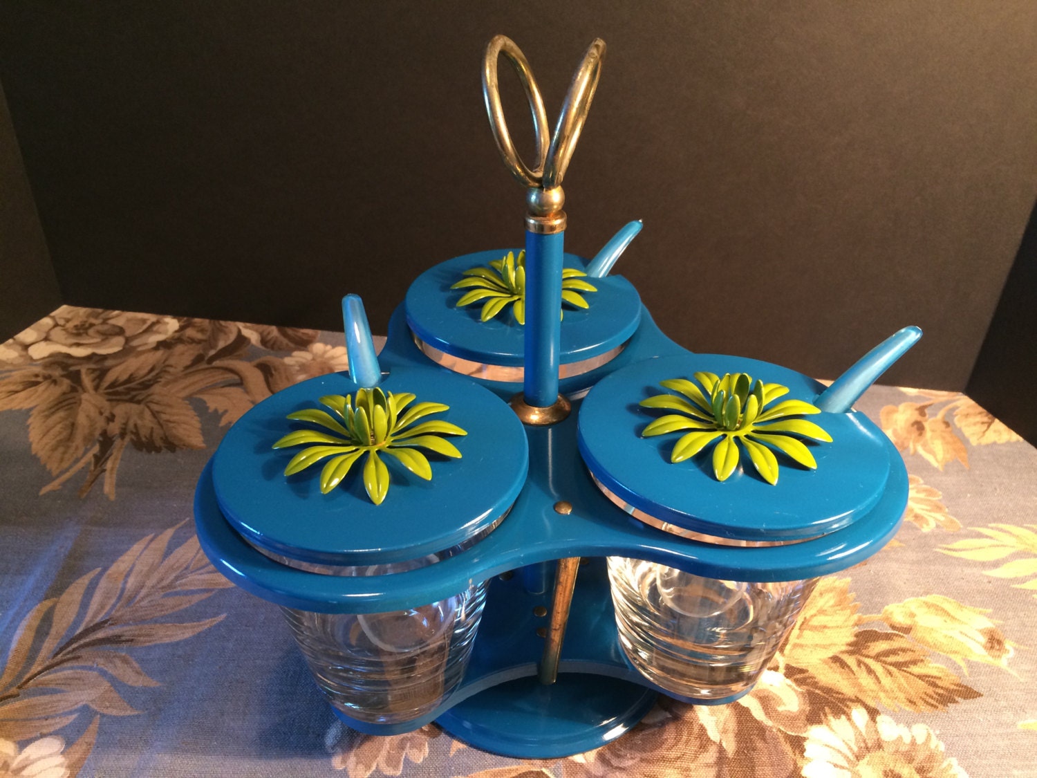TOLE TRIVET All Original, Mid Century Modern, Condiment Server, Desk ...