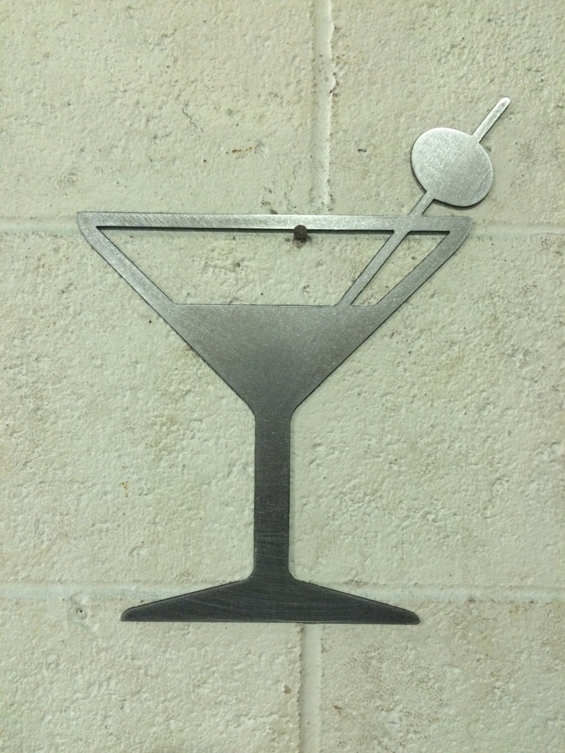 Martini Glass bar Metal Wall Art