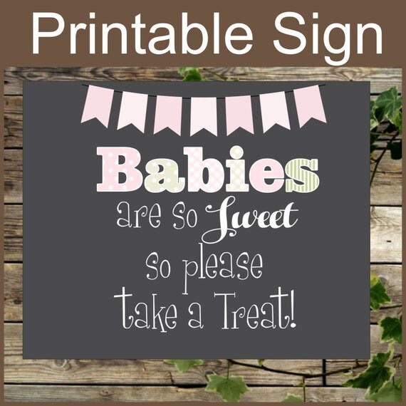 Pink Baby Shower Sign Printable Chalkboard Baby Shower Girl 8