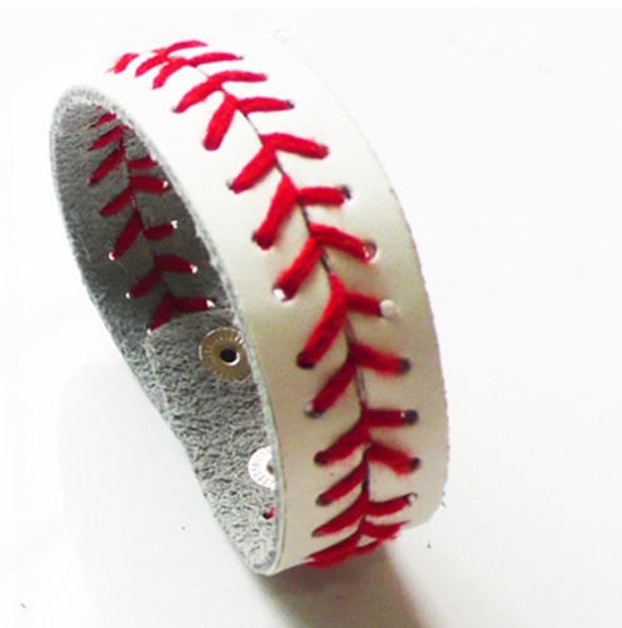 Baseball Leather Bracelet
