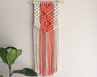 Macrame Patterns/Macrame Pattern/ Macrame Wall Hanging Pattern/Wall Hanging/Modern Macrame/Pattern/DIY/Title: Coral Natural Pattern