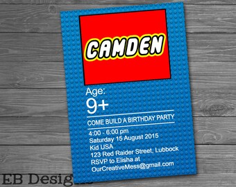 Lego Invitation