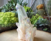 Opal Aura Quartz- Aura Quartz- Opal Aura Quartz Cluster- Champagne Aura Quartz