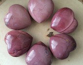 Mookaite Jasper gemstone Heart/ meditation tool/ reiki healing/ crystal heart/Hand carved gemstone hearts