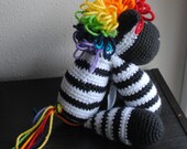 rainbow zebra toy