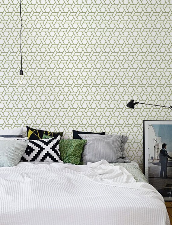 Self adhesive vinyl temporary removable wallpaper wall decal