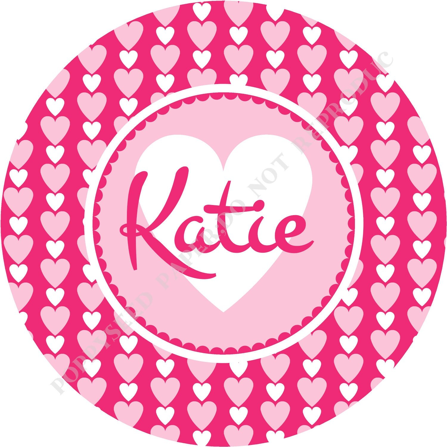 Rustic melamine dinner plate Personalized melamine Valentine plate or bowl with Hearts and