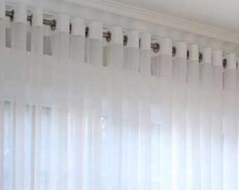 Grommet Voile Drapery “Hudson”, Window Sheers, Sheer Curtains, Drapes, Made-to-Order