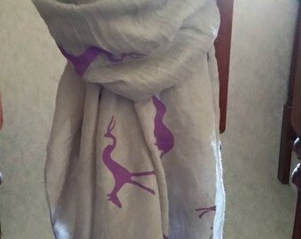 Fleet of Foot Greyhound Scarf - grey