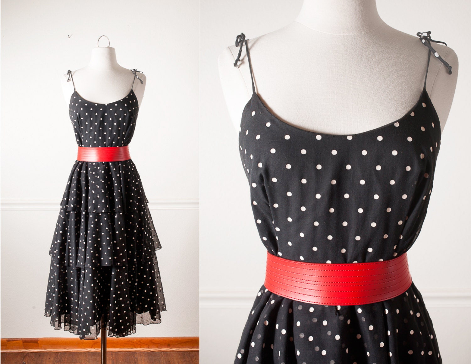 polka dots 50's fashion