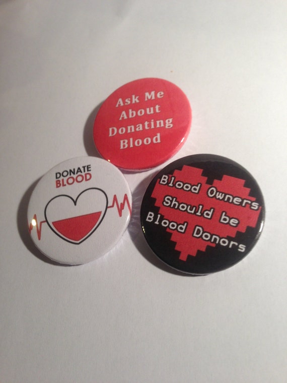 Donate blood Badge Set