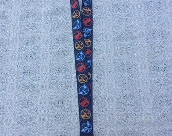 Mockingjay Pin / Pins / Katniss / Peeta / Ribbon Lanyard / ID Tag