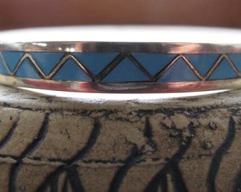 Sale - Sterling Turquoise bracelet, Vintage